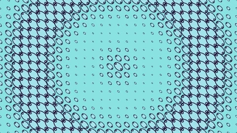 Soft blue fruit vaporwave concentric halftone circle Stock Footage 342239051