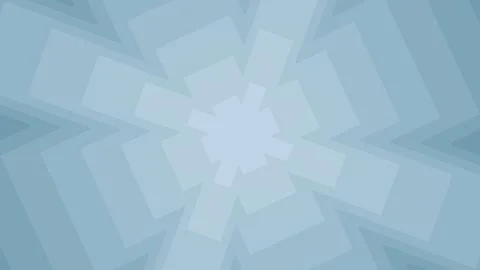 Soft blue geometric shapes form a radial starburst pattern with layered squar Иллюстрация