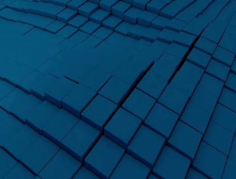 Soft Blue Geometric Waves Stock Footage 74631995