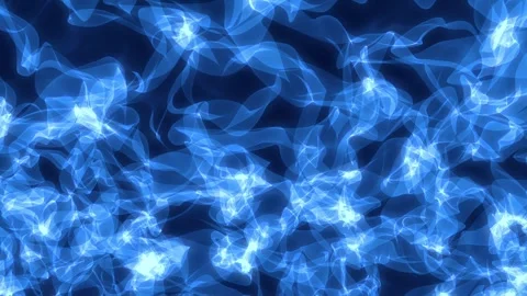 Soft blue glowing waves dreamy abstract background seamless loop 4K Stock Footage 342226902
