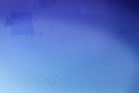 Soft blue gradient abstract background with subtle polygon shapes and a mod.. 스톡 일러스트