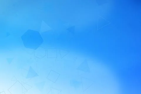 Soft blue gradient abstract background with subtle geometric shapes and a c.. 스톡 일러스트