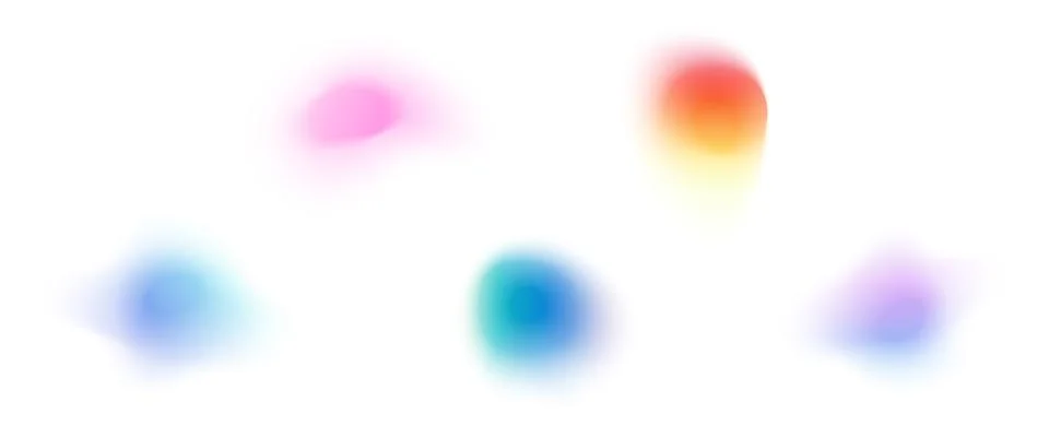 Soft blue gradient background with smooth color transition, blurred circular Stockillustratie