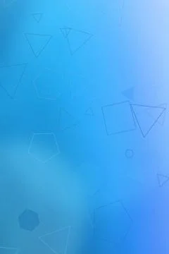 Soft blue gradient background with subtle outlined geometric shapes, creati.. 스톡 일러스트