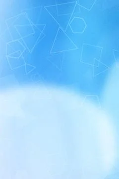 Soft blue gradient background with subtle outlined geometric shapes creates.. 스톡 일러스트