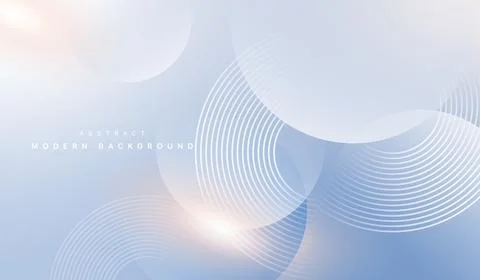 Soft blue gradient color abstract background with line circles patterns. us.. Stock Illustration