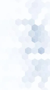 Soft blue hexagonal forms create a vertical geometric composition along the.. 스톡 일러스트