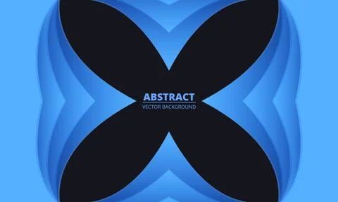 Soft blue light background with abstract paper cut arrow shapes. Illustrazione stock