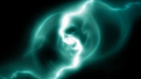 Soft blue lightning Stock Illustration