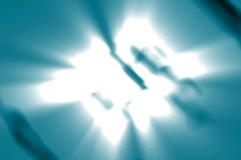 Soft blue lights - digital animation Stock Footage 101068