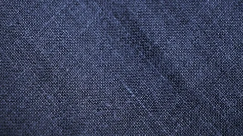 Soft blue linen fabric. The concept of design, natural fabrics for comfortable Stock Footage 323305005