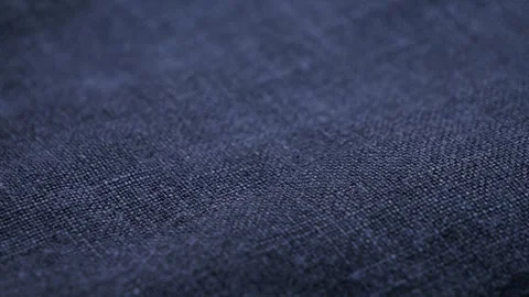 Soft blue linen fabric. The concept of design, natural fabrics for comfortable Stock Footage 329686762