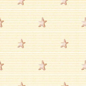 Soft blue marine pattern with seamless stars for fabric and wallpaper design Stock Illustration