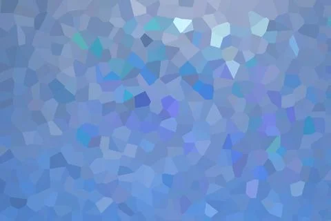 Soft blue mosaic background with abstract stained glass texture and geometric Stock Photos