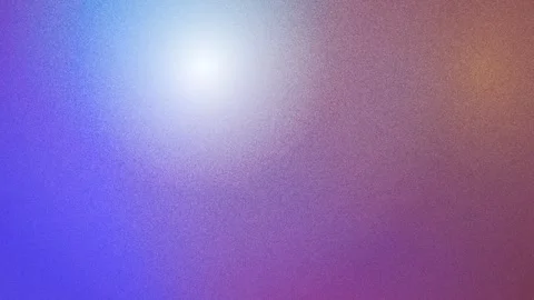 Soft blue to orange gradient background with fine grain texture and a warm Vídeo Stock 344671331