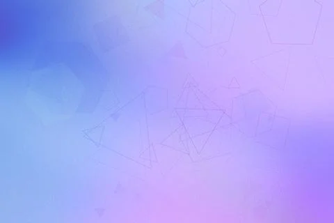 Soft blue to purple gradient abstract background with faint overlapping geo.. Stock Illustration