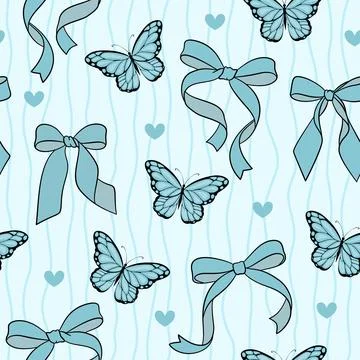 Soft blue seamless pattern イラスト素材