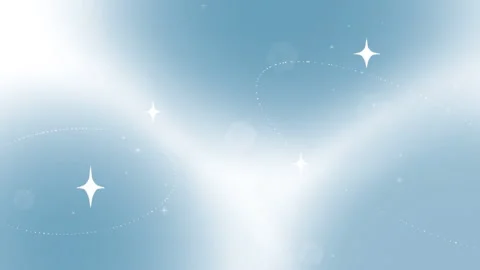 Soft Blue Sky Sparkle Background Loop Dreamy Twinkling Stars Motion Stock Footage 341819230