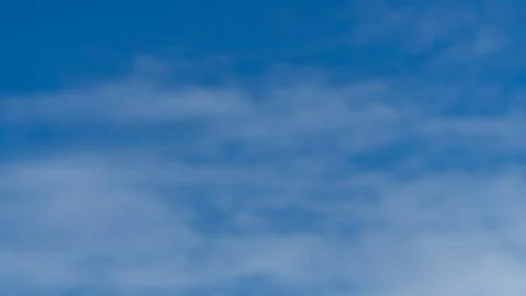 Soft Blue Sky With White Clouds Background Stock Photos