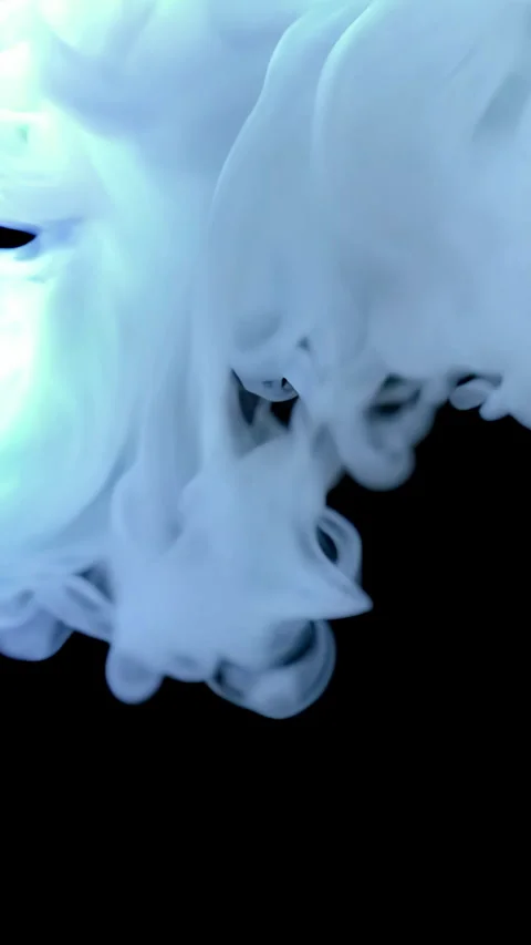 Soft Blue Smoke on a Black Background aimed for use in Creative Projects an.. Vídeos de archivo 300705912