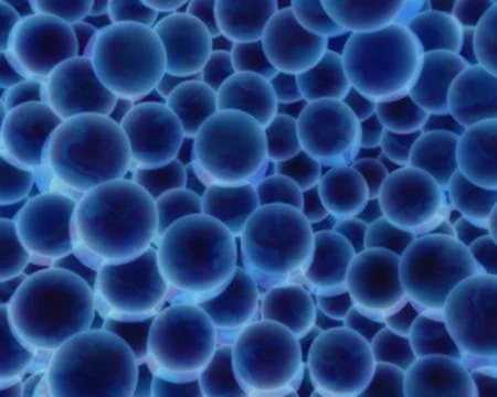 Soft blue spheres Stock Illustration