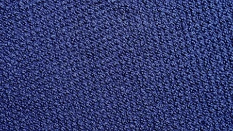 Soft blue terry towel texture with looped cotton fibers Stock Footage 341386926