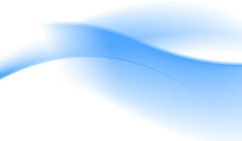 Soft blue wave gradient on white background Stock Illustration
