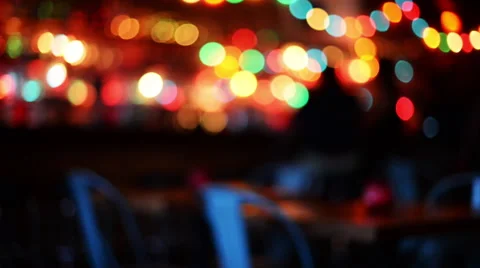 Soft blur table inside bar. Stock Footage 54310483