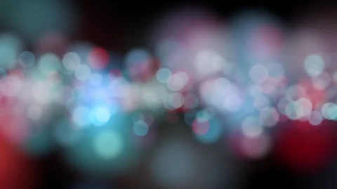 Soft blurred colorful circle bokeh loop on black background Stock Footage 340587788