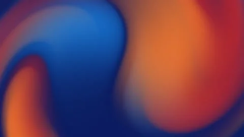 Soft Blurred Gradient Flow — Blue Orange Abstract 4K Motion Graphic Loop Stock Footage 327260820