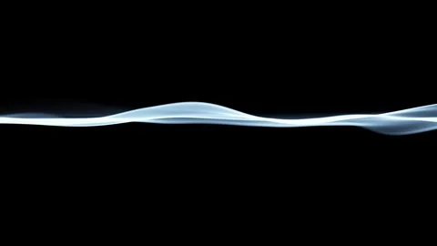 Soft blurred looped waves on clean black background Stock Footage 337965851