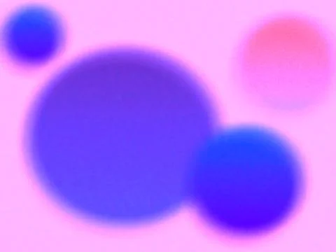 Soft blurred organic circles with glowing blue and pink gradients Stock Illustration