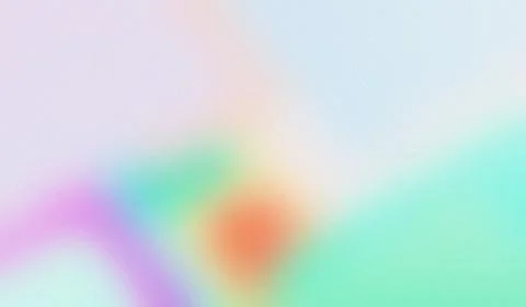 Soft, blurred rainbow hues blend in pastel tones. Fuzzy gradient swirls sug.. 스톡 일러스트