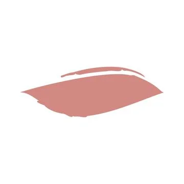 Soft blush tone liquid lipstick application on white surface Stock Illustration