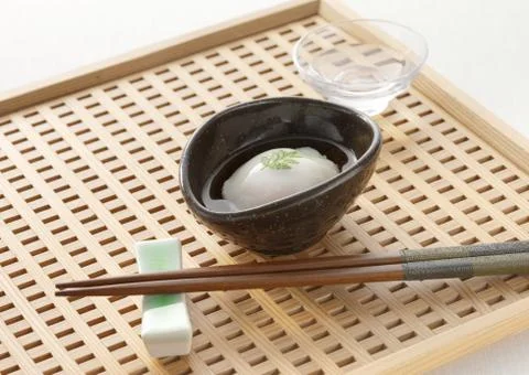 Soft boiled egg Foto stock