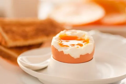 Soft boiled egg Stock Photos