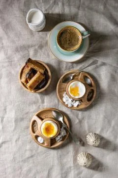 Soft boiled egg Stock Photos