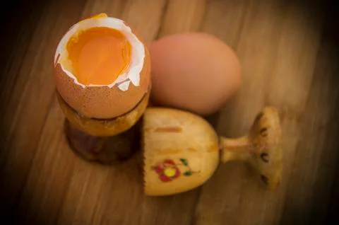 Soft-boiled Eggs Foto stock
