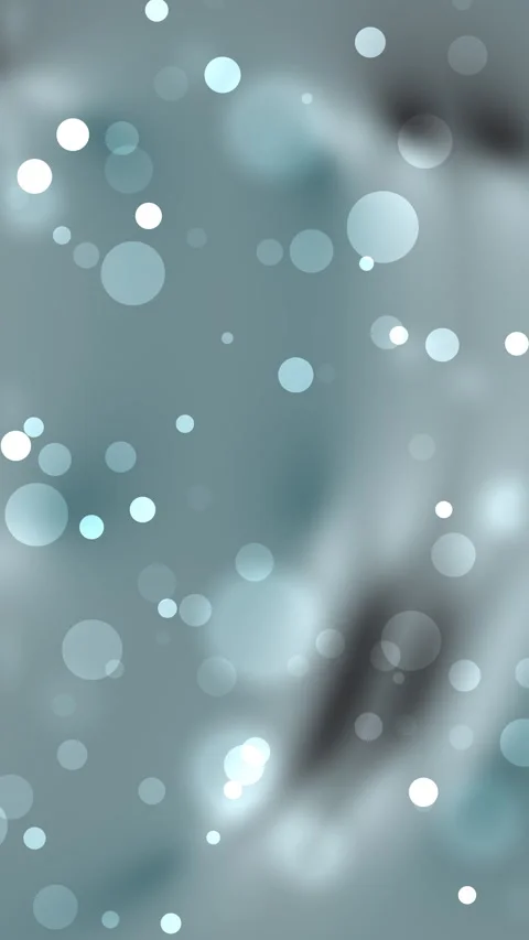 Soft Bokeh Light Circles on Muted Blue Background Video stock 336952278