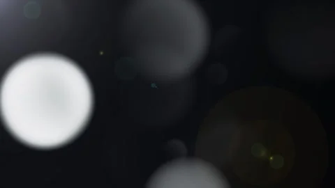 Soft Bokeh Light Leaks with Glowing White Orbs and Subtle Blue Orange Lens 스톡 동영상 346862166
