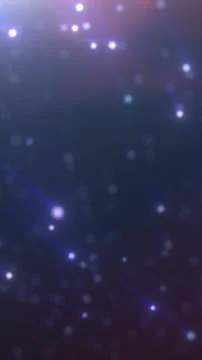 Soft bokeh lights and floating particles on a dark gradient background, cre.. Stock Illustration