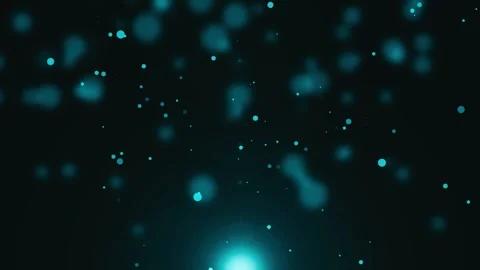 Soft bokeh lights floating over background with a bright glow near the bott.. Stock Footage 337006363