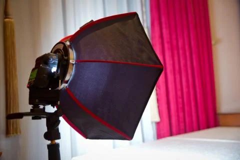 Soft-box Diffuser for Speed-light Speed-lite Stock Photos