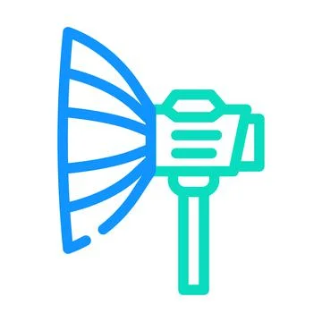 Soft box electronic tool color icon vector illustration 스톡 일러스트