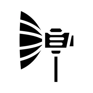 Soft box electronic tool glyph icon vector illustration 스톡 일러스트