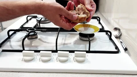 Soft Break, Warm Bite: Finger-Touched Cutlets with Tender Crumble Vídeos de archivo 315550626