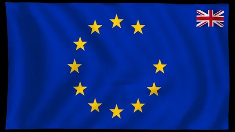 Soft Brexit Flag Stock-Footage 78812971