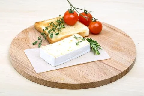 Soft brie cheese Stock Photos