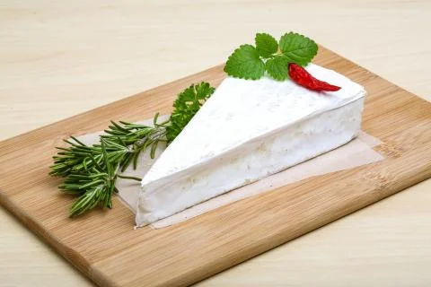 Soft brie cheese Stock Photos