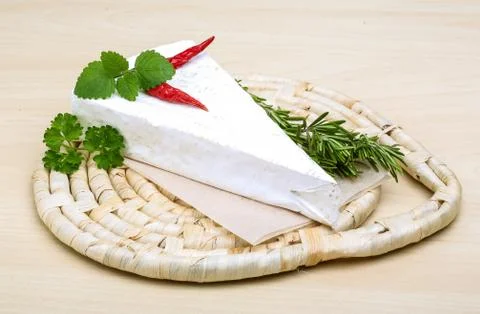 Soft brie cheese Stock Photos